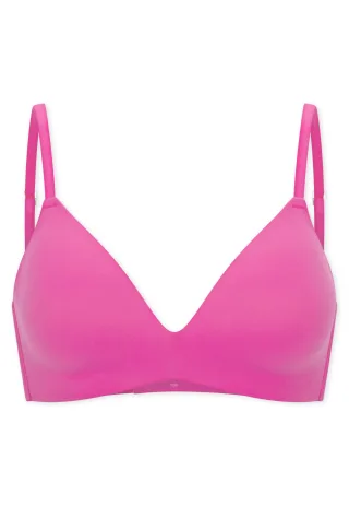 SCHIESSER - BH gepaddet ohne Bügel fuchsia - Gr. - 80C