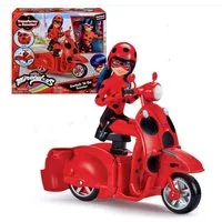 Playmates Toys Puppenroller Bandai Miraculous Ladybug Switch 'N Go Scooter mit 26 cm Puppe P50668