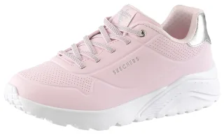 Skechers Sneaker "UNO LITE", Schnür,-Plateausneaker mit Metallic, Größenschablone zum Download