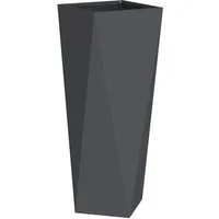 vidaXL Blumentopf Pflanzkübel Anthrazit 30 x 30 x 75 cm Stahl (1 St)