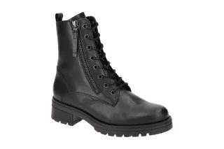 Gabor 32.785.87 KRETA Damen Stiefeletten Schwarz - schwarz, Echtleder, Gummis...