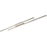 Reality Leuchten LED Deckenleuchte, LED fest integriert, Warmweiß, Große Wandleuchte innen, Flach, Schwrz Metall, 110cm lang