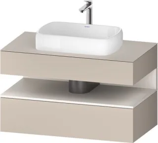 Duravit Qatego Konsolenwaschtischunterbau wandhängend Taupe Matt 1000x550x600 mm - QA4731084910010 QA4731084910010