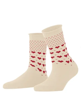 ESPRIT socks & tights - Esprit Warming Hearts Damen creme - Gr. - 36.5