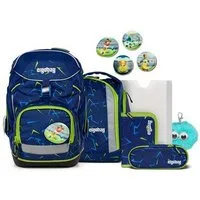 ergobag Schulranzen pack Set Bundle (7-tlg., 7-teiliges Set), größenverstellbares Rückensystem