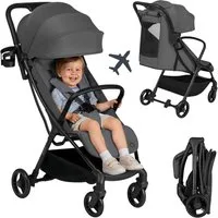 lionelo Kinder-Buggy AGIA, (Set), Leicht/Auto-Fold/kompakt/steht frei/bis 22kg