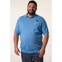 Men Plus Poloshirt Poloshirt Halbarm Bauchfit Vintage Look
