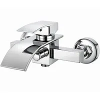 Youyijia Wasserhahnfilter Badewannenarmatur Wasserfall, Wannenarmatur mit Druckschalter