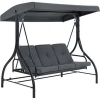 MCombo Hollywoodschaukel M MCombo Hollywoodschaukel mit Liegefunktion, Gartenschaukel 4088, 3,00-Sitzer, outdoor, wetterfest