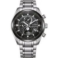 Citizen Funkchronograph Tsuki-yomi BY1018-80E, Armbanduhr, Herrenuhr, Solar, Titan, Stoppfunktion, Mondphase