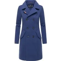 Marikoo Kurzmantel Nanakoo edler Damen Trenchcoat in Wollmantel-Optik