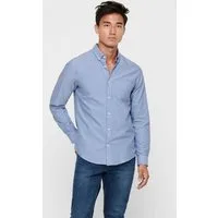 ONLY & SONS Langarmhemd ONSALVARO SLIM LS OXFORD SHIRT NOOS