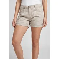 Urban Surface Chinoshorts Damen Stretch-Shorts Chino-Style Bundfalten, stretchy, Aufschlag am Bein