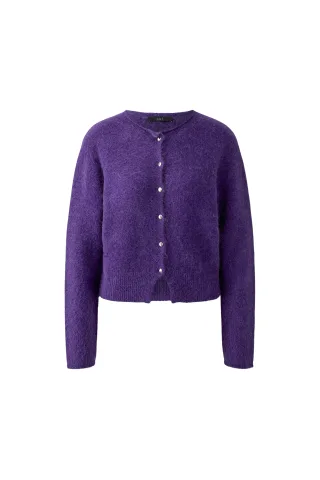 Oui - Strickjacke ultra violett - Gr. - 38