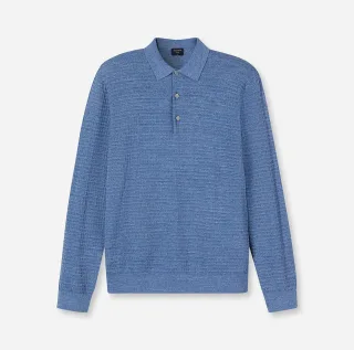 OLYMP - OLYMP Casual Strick rauchblau - Gr. - XXL