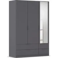 rauch Kleiderschrank Drehtürenschrank Schrank Garderobe Ankleide Schlafzimmer LAGOA (3 verschiedene Ausstattungen BASIC/CLASSIC/PREMIUM (inkl. SOFT-CLOSE) geräumige Schubladen, 3 Breiten, optional mit Aufsatz MADE IN GERMANY