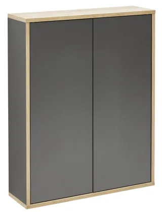 Fackelmann FINN Doppel-Hängeschrank ,60x75x20,5,Anth-AsEi,2T, Push, 84621 84621