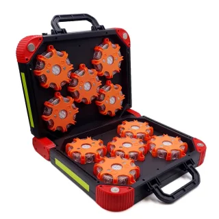 Powerflare Plus Smart Sync 10er Set im Wendekoffer in unterschiedlichen Leuchtfarben