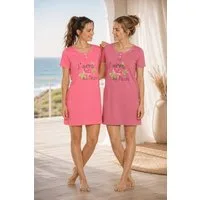 Consult-Tex Nachthemd Damen Nachthemd, Big-Shirt, Sleepshirt 2 Stück Packung DW903 (Spar Set, 2er-Pack) bequem zu tragen