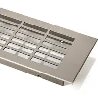 SO-TECH® Lüftungsgitter Lochung eckig / Edelstahloptik / 250 - 900 mm (1 St), Eckig - Edelstahloptik - 500 mm