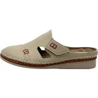Nowaland Bequeme Damen-Pantolette mit Klettverschluss und Ziernähten Pantolette Leichte Sohle · Klettverschluss · Weiche Innensohle