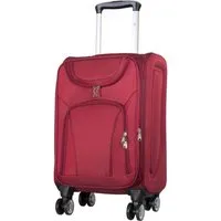 Trendyshop365 Weichgepäck-Trolley Maribor, 4 Größen, 4 Farben, 4 Rollen, Weichgepäck, Zwillingsrollen, Zahlenschloss, 2 Außentaschen, Dehnfalte