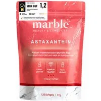 Marble Astaxanthin 12mg – 120 Softgels mit Krillöl, hochdosiert - marble® Kapseln, 77 g