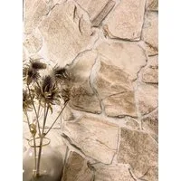 Newroom Vliestapete Ruptur Stone Tapete Steintapete Stein,Ziegelstein,Klinker, Beige Tapete Modern Stein - Steintapete Steinoptik Creme Weiß 3D Optik Industrial Ziegelstein Klinker für Wohnzimmer Schlafzimmer Küche, Steinoptik