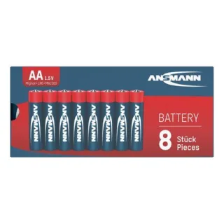 10x8 Ansmann Alkaline Mignon AA LR 6-red-line 5015280