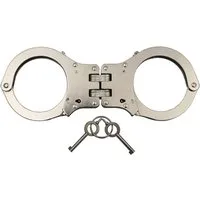 MFH Polizei-Kostüm MFH Handschellen, mit Gelenk, stabile Ausführg., 2 Schlüssel, Double-Lock