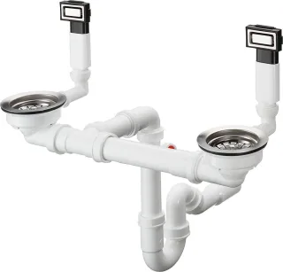Hansgrohe Manuelle Ab- und Überlaufgarnitur 370 x 370 D15-10 BSO, 43922800 43922800