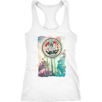 Neverless Tanktop Damen Tank-Top California Beach Sunset Palmen Los Angeles Retro