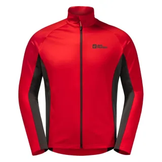 Jack Wolfskin - "Morobbia" Fleecejacke für Herren (Rot/Schwarz)
