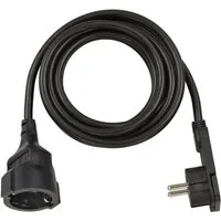 Brennenstuhl H05VV-F3G1,5 3m mit Berührungsschutz und Flachstecker Verlängerungskabel, F-Stecker, Typ F (Schuko) (300 cm)