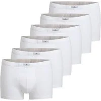 GÖTZBURG Boxershorts GÖTZBURG Herren Pants weiß uni 6er Pack (6-St)