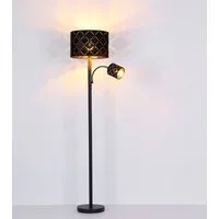 GLOBO LIGHTING Stehlampe, Leuchtmittel nicht inklusive, Stehleuchte mit Leselampe Stehlampe Wohnzimmer Stehleuchte Leseleuchte
