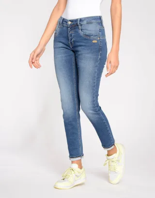 GANG Damen Essentials 94GERDA - relaxed fit blue jeans wash