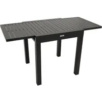 DEGAMO Gartentisch ALCUDIA, ausziehbar 70/140x70cm, Aluminium wetterfest, anthrazit