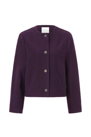 Rich & Royal - Short Wool Jacket mulberry - Gr. - S