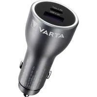Ladegerät Car Charger KFZ, USB-A + USB-C, 45 Watt schwarz, Autoladegerät, PD und QuickCharge