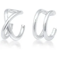Elli Ohrklemme Ohrklemme Earcuff Set Geo Basic 925 Silber, Kreuz