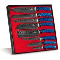 Küchenkompane Messer-Set Asiatisches Messerset Shiburu 8-teiliges Küchenmesser Set Premium (8-tlg)
