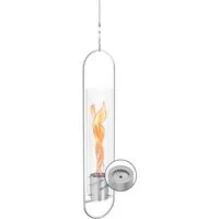 höfats Echtfeuer-Dekokamin SPIN 900, SPIN 1200 Hängefeuer (Schwebendes Feuer für Indoor und Outdoor, Windlicht, Bioethanolkamin, Bioethanolfeuer aus Edelstahl)