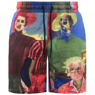 Puma x Kidsuper Studios Stretch Taille mehrfarbige gedruckte Männer Shorts 531144 02