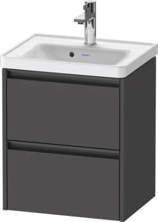 Duravit Ketho.2 Waschtischunterbau wandhängend Graphit Matt 484x375x549 mm - K25280049490000 K25280049490000
