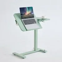 Musso Schreibtisch AnyDesk-D5 Beistelltisch und Laptoptisch, mobiler Steh-Sitz-C-Tisch (1-St), höhenverstellbarer Sofatisch mit Gasdruckfeder & neigbarer Platte