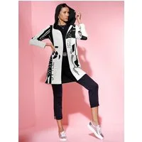 creation L Strickjacke Modal-Baumwoll-Strickjacke Langarm Jacquard