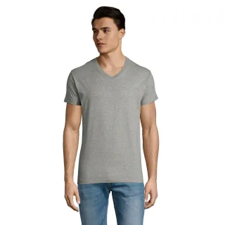 SOLS - "Imperial" T-Shirt V-Ausschnitt für Herren (Grau meliert)