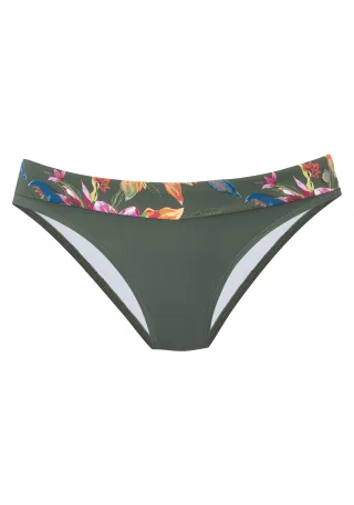 LASCANA - LASCANA Umschlaghose oliv print - Gr. - 38