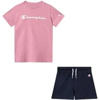 Champion Shirt & Shorts ICONS CONTRAST Toddler T-shirt and Shorts Set with Big Logo (2-tlg) 2-teiliges Set aus Shirt und Shorts, für Babys, lockerer Schnitt